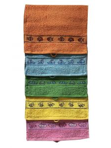 Malý kvalitní dětský ručník Kids, | rozměr 30x50 cm, blue - modrý, rozměr 30x50 cm, green - zelený, rozměr 30x50 cm, orange - oranžový, rozměr 30x50 cm, pink - růžový, rozměr 30x50 cm, yellow - žlutý
