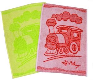 Dětský ručník Train 30x50 cm | rozměr 30x50 cm, green - zelený