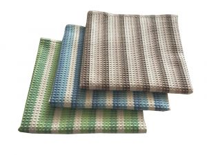 Důležitý při umývání v pestrých barvách kvalitní vaflový ručník, | modrý, rozměr 50x100 cm., šedý, zelený, rozměr 50x100 cm.