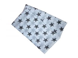 S motivem hvězdiček kvalitní dětské látkové pleny Šedá hvězda (balení 5 ks), | rozměr 70x70 cm.