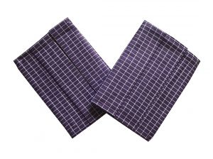 S motivem kostiček kvalitní utěrka Extra savá Drobná kostka fialovo/bílá - 3 ks,  | rozměr 50x70 cm.