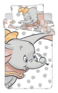 Disney povlečení do postýlky Dumbo "Dots" baby | 100x135, 40x60 cm