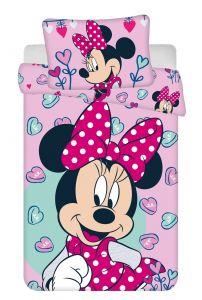 Disney povlečení do postýlky Minnie Pink 02 baby | 100x135, 40x60 cm