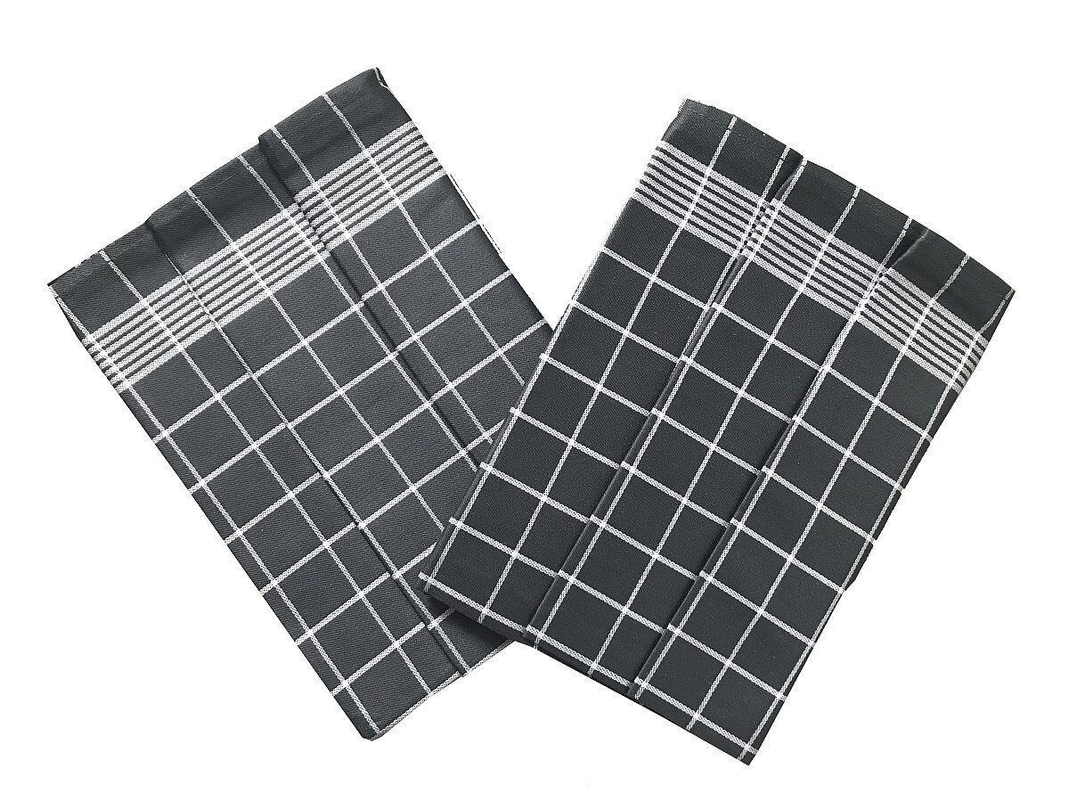 Svitap Utěrka Pozitiv Egyptská bavlna tmavě šedá/bílá - 3 ks rozměr 50x70 cm.