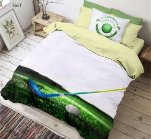 3D bavlněné povlečení Golf | 140x200, 70x90 cm