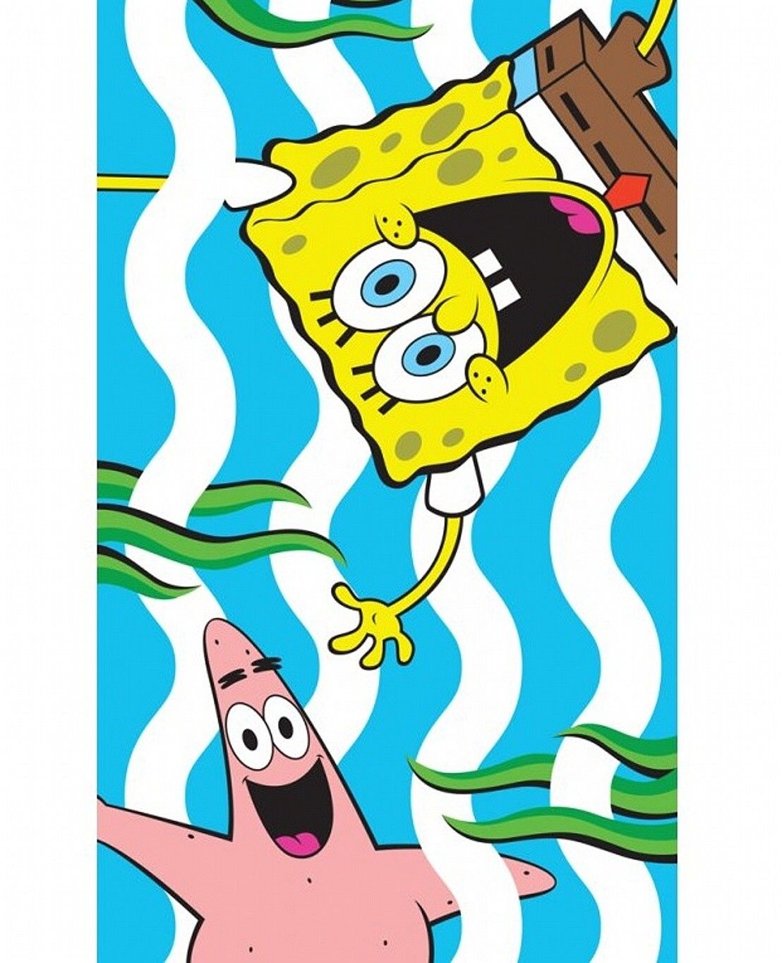 Carbotex Dětský ručník Sponge Bob Zábava v moři rozměr 30x50 cm.