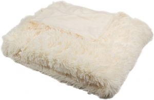 Luxusní deka s dlouhým vlasem SMETANOVÁ | 150x200 cm