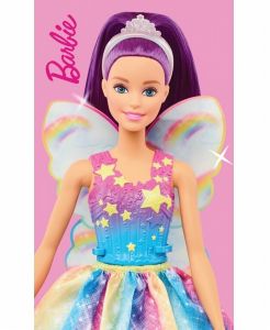 Dětský ručník Barbie Duhová Víla  | rozměr 30x50 cm.