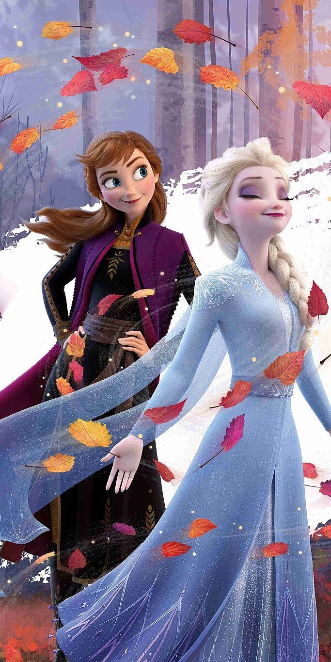 Dětská bavlněná osuška pro dívky s postavami Annou a Elsou z pohádky Frozen, Jerry Fabrics