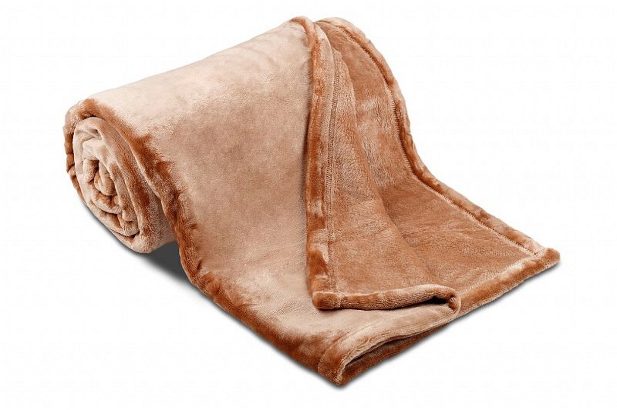 Kvalitní deka z mikroflanelu kolekce SLEEP WELL v barvě čokoládová, Svitap