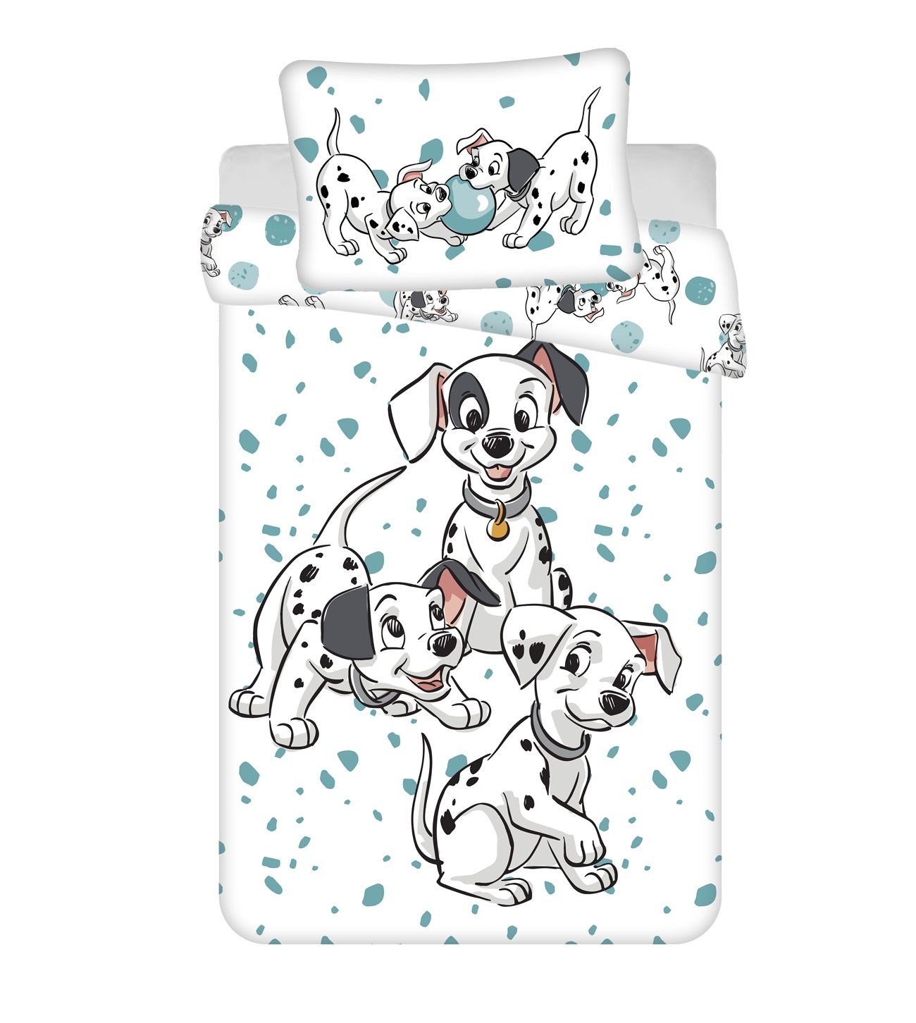 Jerry Fabrics Disney povlečení do postýlky 101 Dalmatians "Play" baby 100x135, 40x60 cm