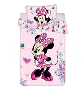 Disney povlečení do postýlky Minnie Flowers 02 baby | 100x135, 40x60 cm