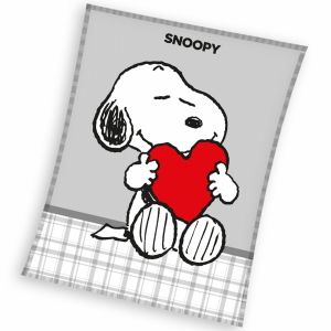 Dětská fleecová deka Snoopy Love | 150x200 cm