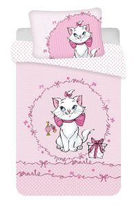 Disney povlečení do postýlky Marie cat "Pink" baby | 100x135, 40x60 cm