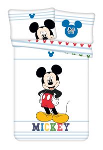 Disney povlečení do postýlky Mickey "Colors" baby | 100x135, 40x60 cm