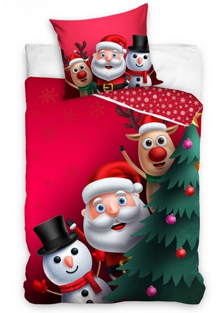 TipTrade Vánoční povlečení bavlna Pozdravy ze Severního Pólu 140x200, 70x90 cm