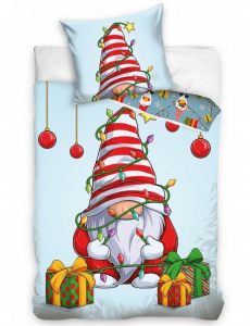 Vánoční dětské povlečení bavlna Skřítek a dárečky | 140x200, 70x90 cm