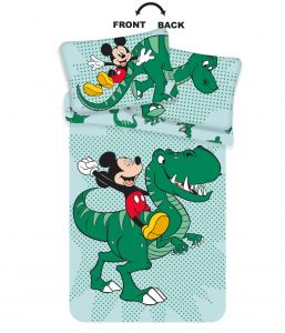 Disney povlečení do dětské postýlky Mickey Dino baby | 100x135, 40x60 cm