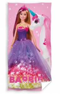 Osuška Barbie a Jednorožec | 70x140 cm