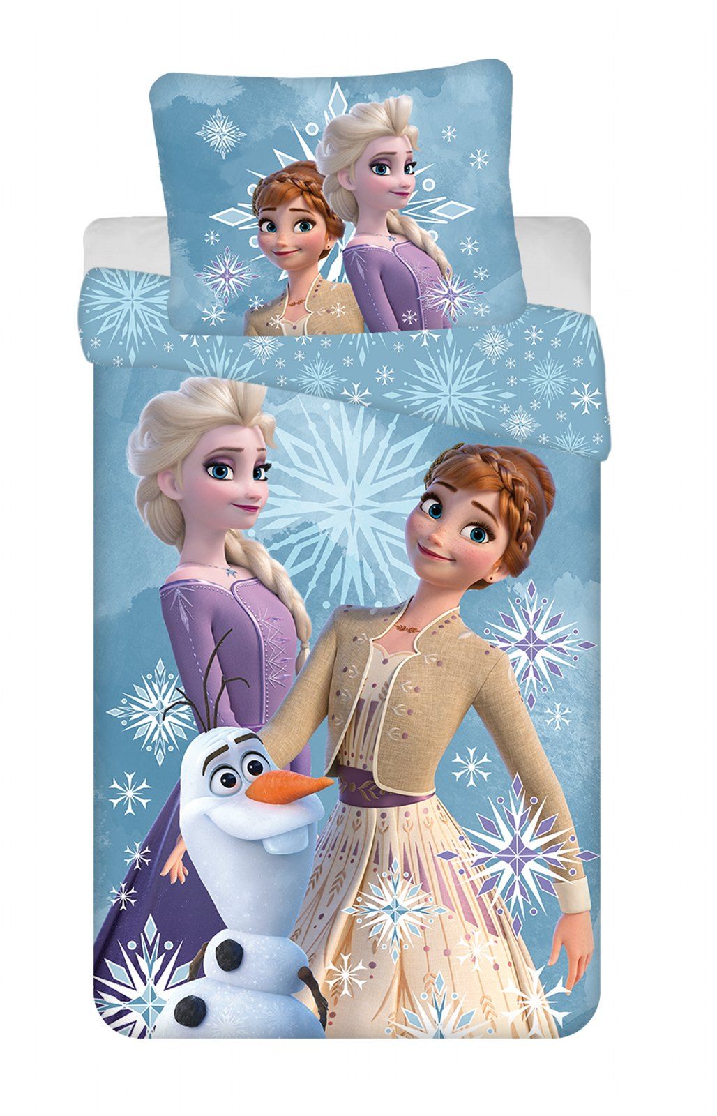 Dětské povlečení Frozen White Snowflake Jerry Fabrics