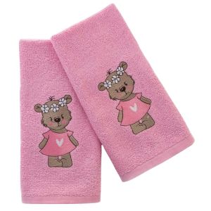 Dětský ručník LILI růžový | 30x50 cm