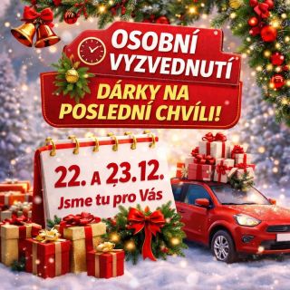 🎄🎁 Dárky na poslední chvíli? Žádný stres! Nestihli jste objednat včas? Nevadí – jsme tu pro Vás 💛 📍 Osobní vyzvednutí 🗓...